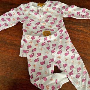 Roberta Rabbit Roller pajamas with whales